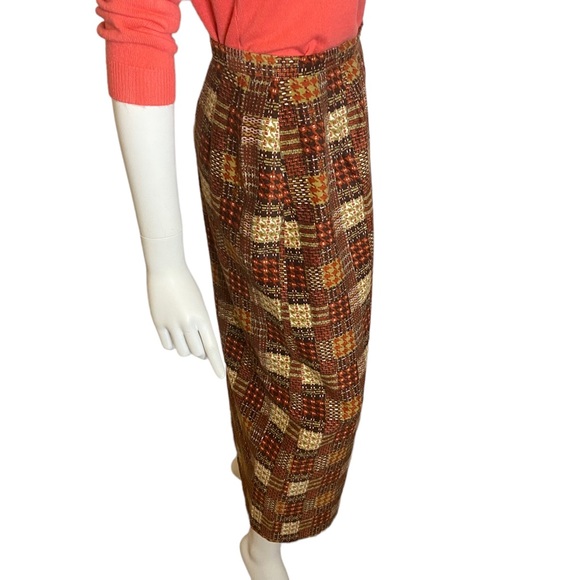 💜 Host Pick Vintage 70s Patchwork Maxi Skirt Size M - Picture 5 of 10